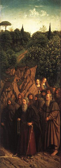 EYCK, Jan van The Ghent Altarpiece: The Holy Hermits